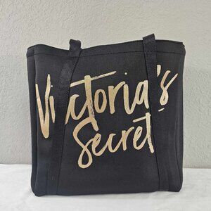 Victoria's Secret Black Tote Bag With Insulated Sides